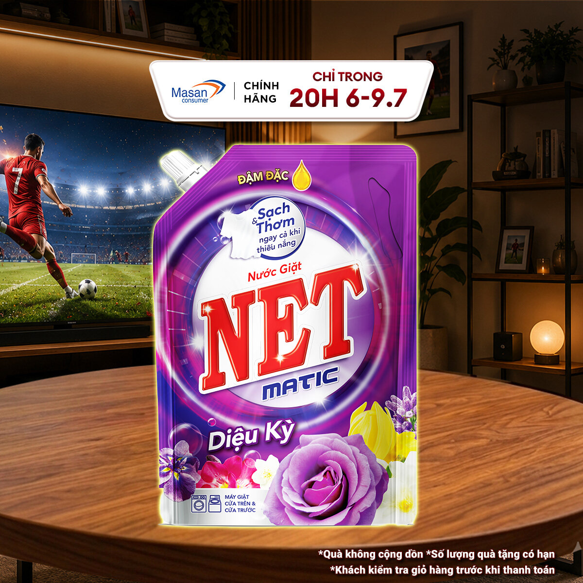 [Chọn loại] Nước giặt NET Matic túi x 3kg