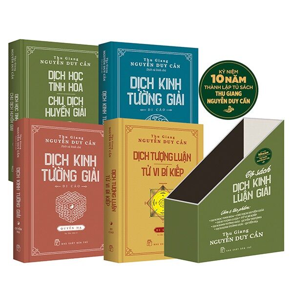 Sách nxb trẻ -ts thu giang. bộ sách dịch kinh luận giải - bìa cứng, mạ vàng