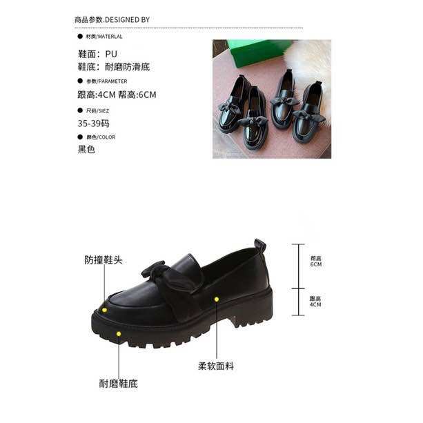 (sale sốc) Giày đốc nữ da bóng ,da lỳ phối nơ to(sẵn)