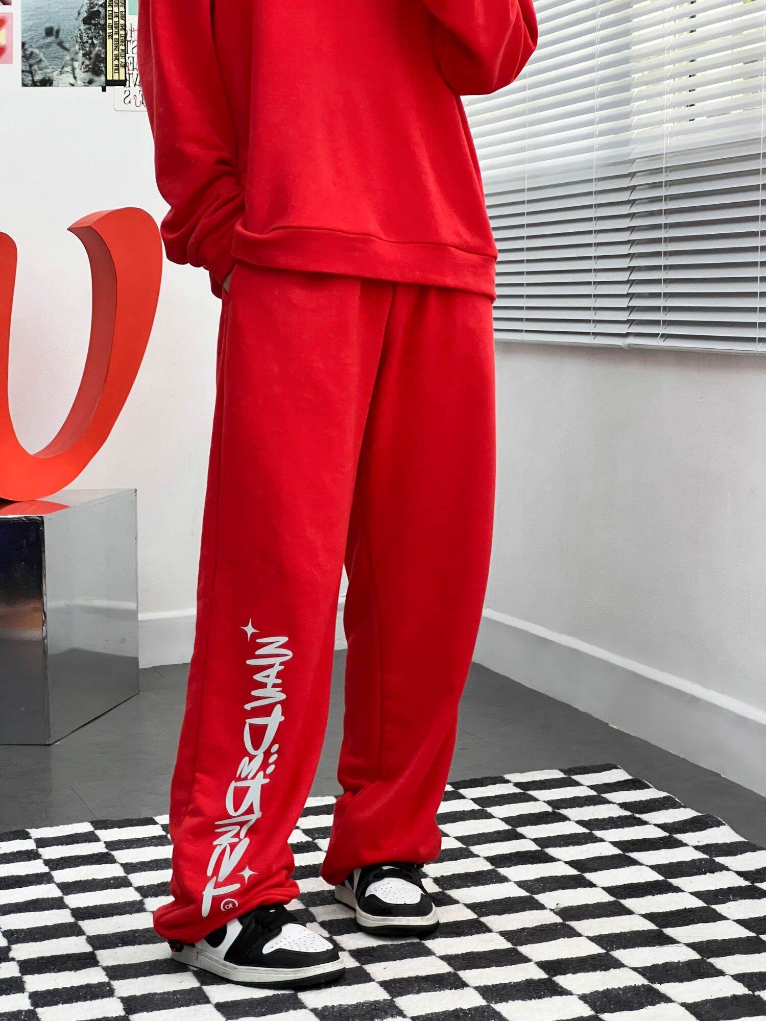 Quần Jogger rút dây in phản quang FW22