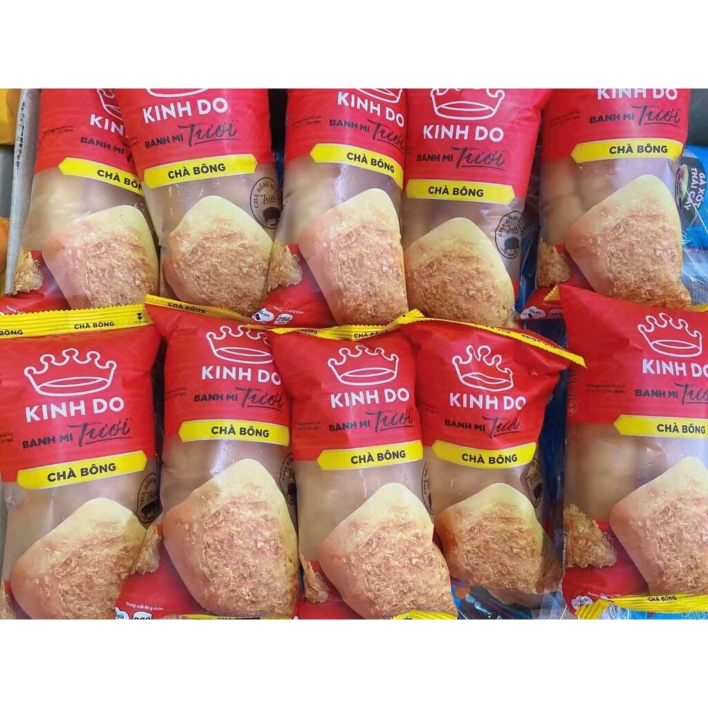 [HCM]Bánh Mì Tươi Chà Bông 80g ( 1 bịch 5 cái)