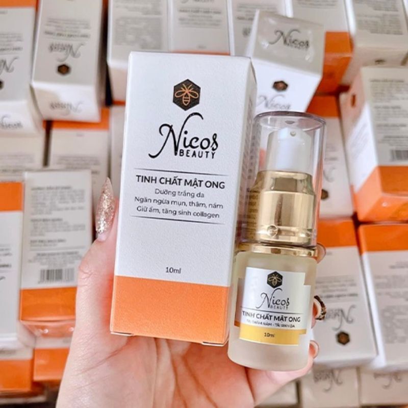 Serum tinh chất mật ong Nicos dưỡng trắng da căng bóng sáng mịn