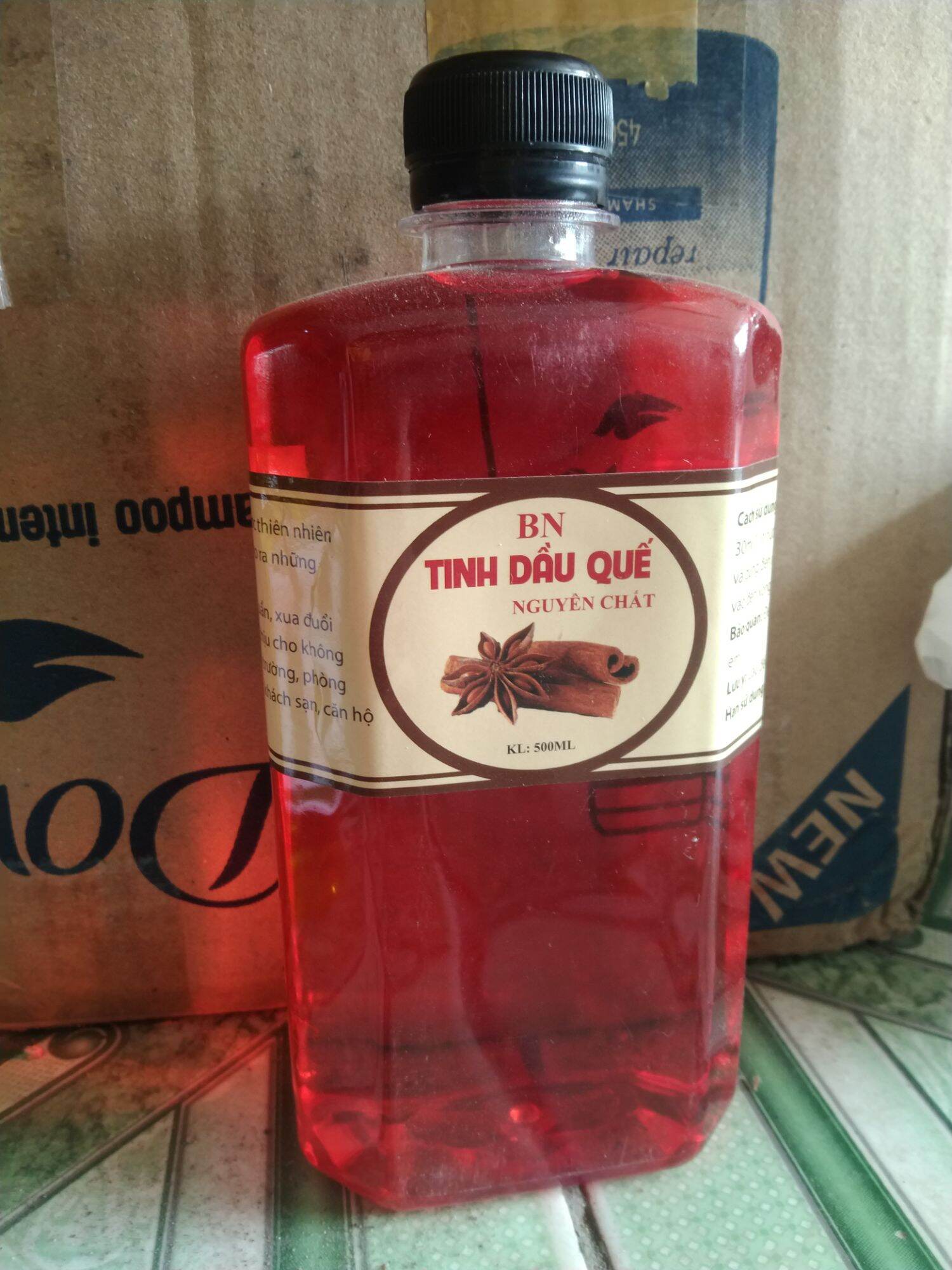 Chỉ có 79k Combo 3 chai tinh dầu chanh sả/ tinh dầu quế 500ml