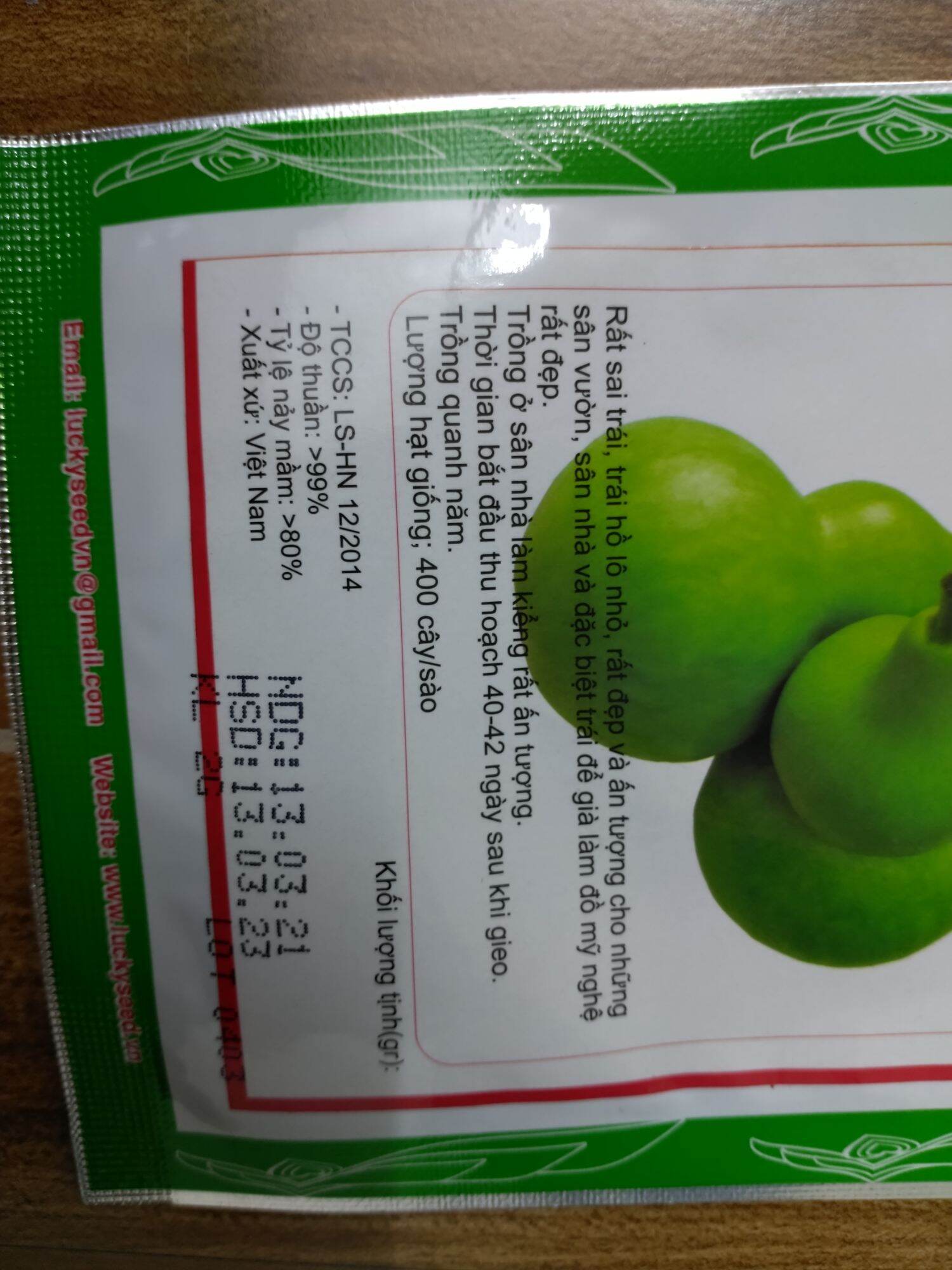 Hạt giống bầu hồ lô cao sản