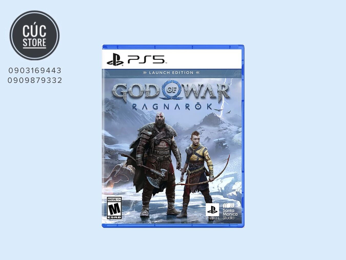 Đĩa chơi game ps4/ ps5: god of war ragnarok