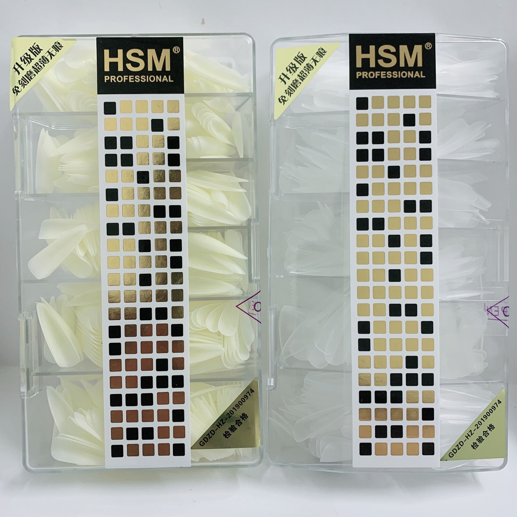 Móng úp HSM lẻ size 56789, móng úp nhám lẻ size