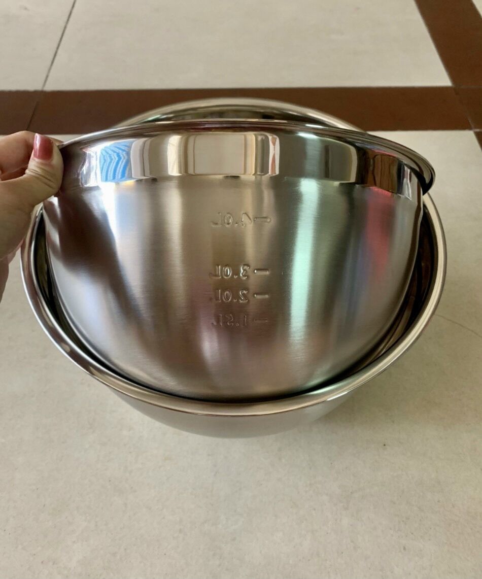 [HCM]Tô trộn inox dày không gĩ 28 cm