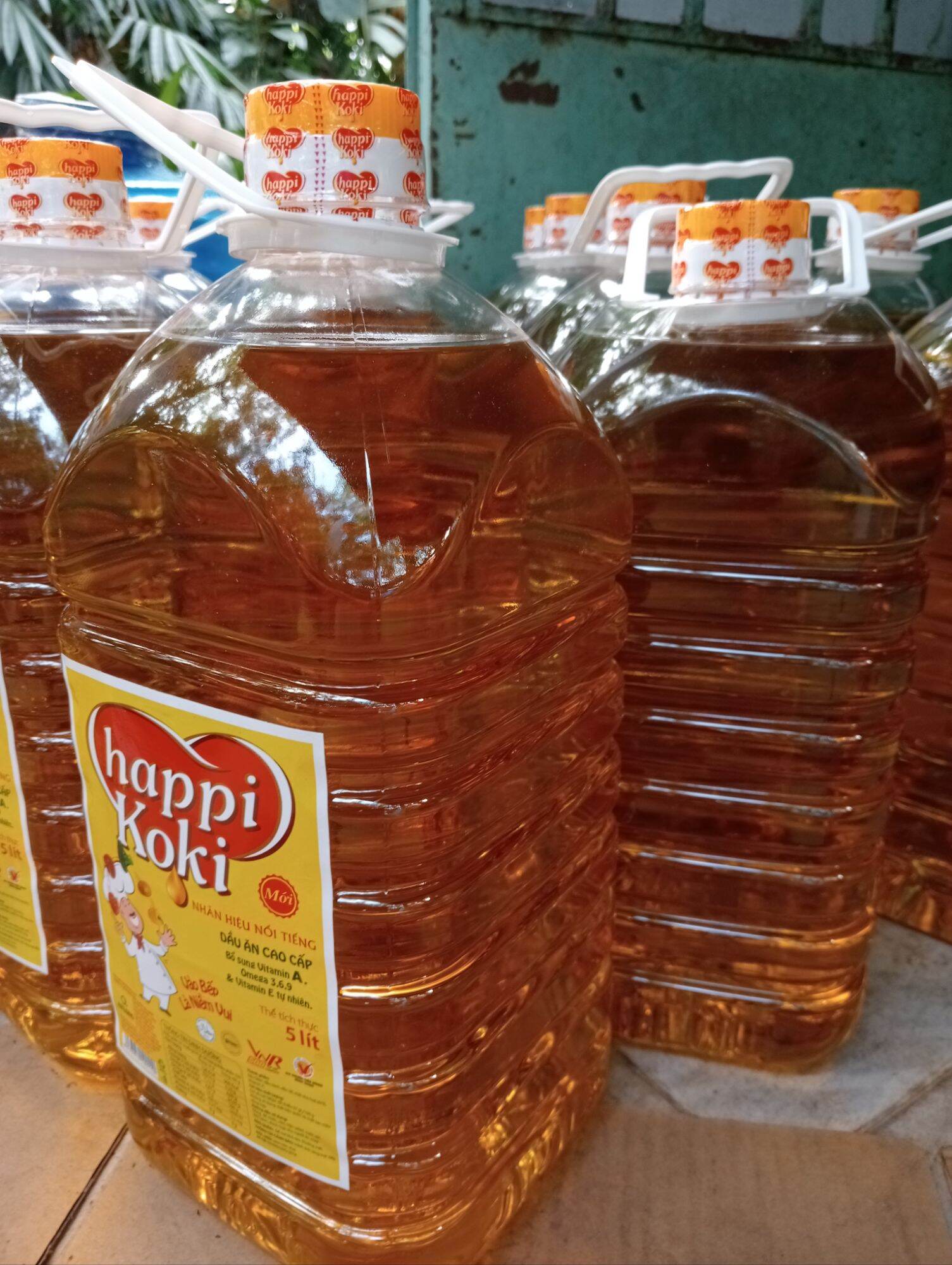 dầu ăn happy Koki 5lít