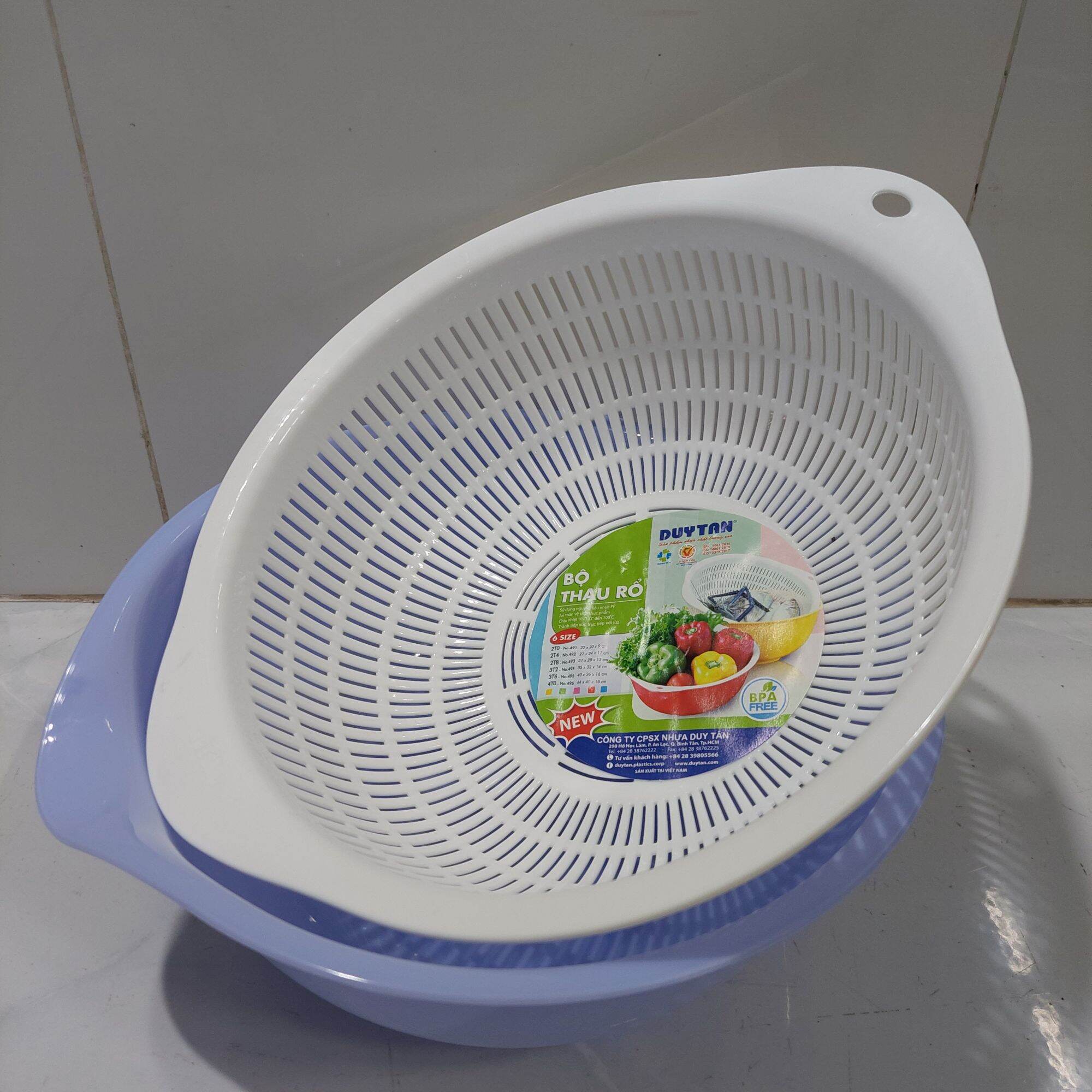 Bộ thau rổ nhựa Duy Tân cao cấp