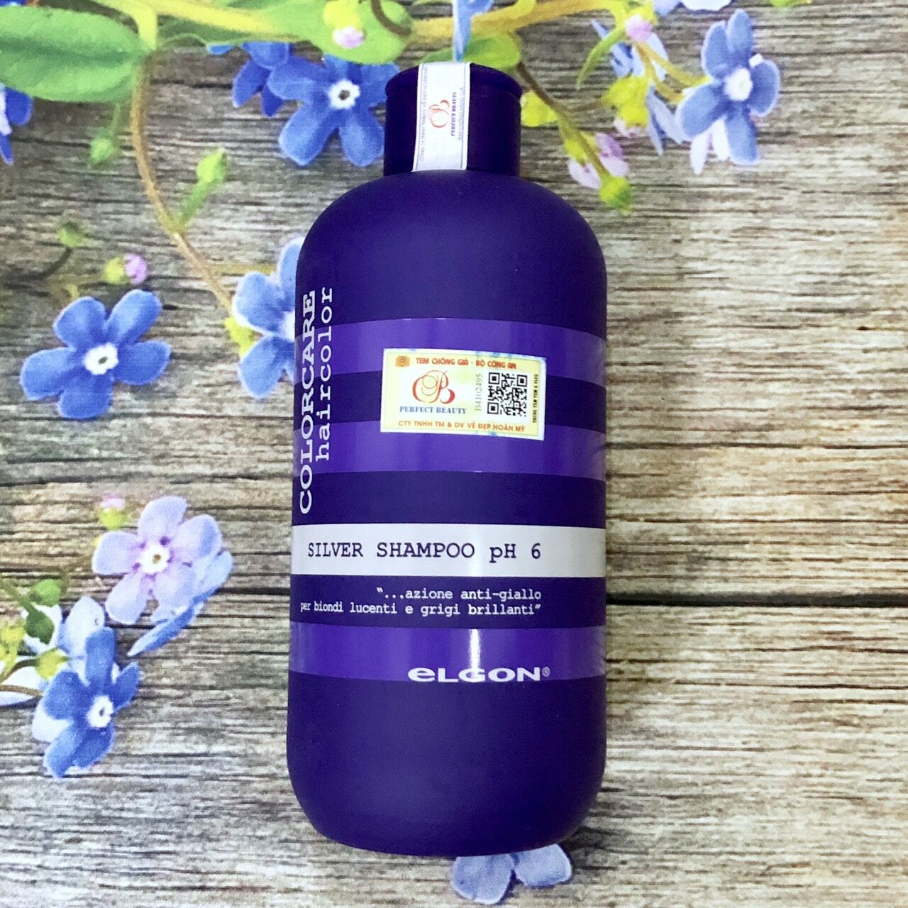 DẦU GỘI ELGON TÍM KHỬ ÁNH SẮC VÀNG CHO TÓC TẨY VÀ NHUỘM BẠCH KIM 300ML