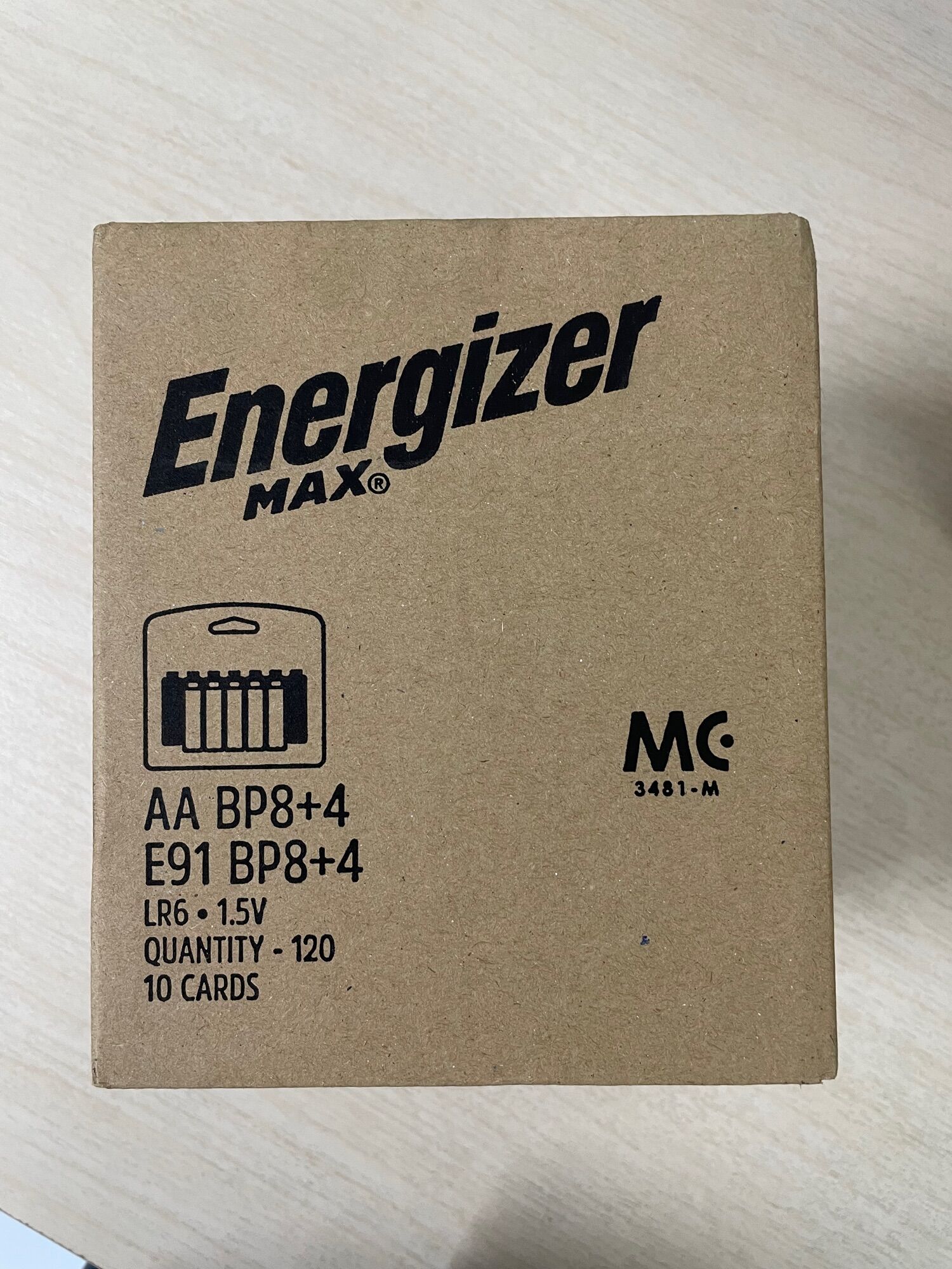 Pin AAA BP8+4(E92 BP8+4) Energizer max(vĩ 12 viên)