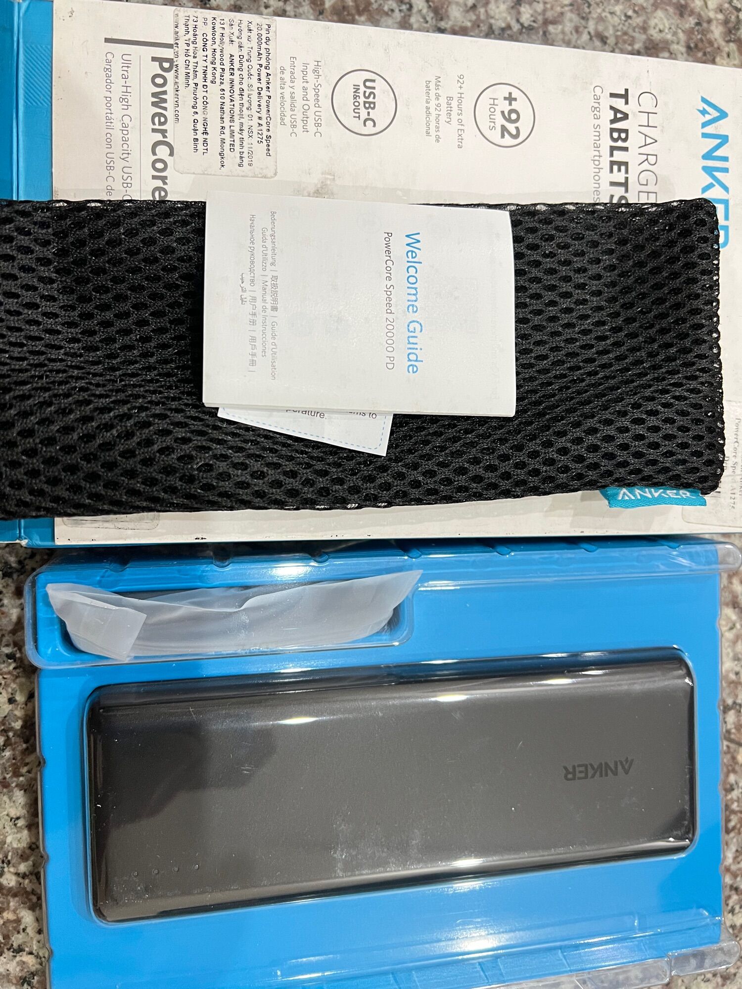 Pin sạc dự phòng Anker PowerCore Speed 20000Mah PD A1275