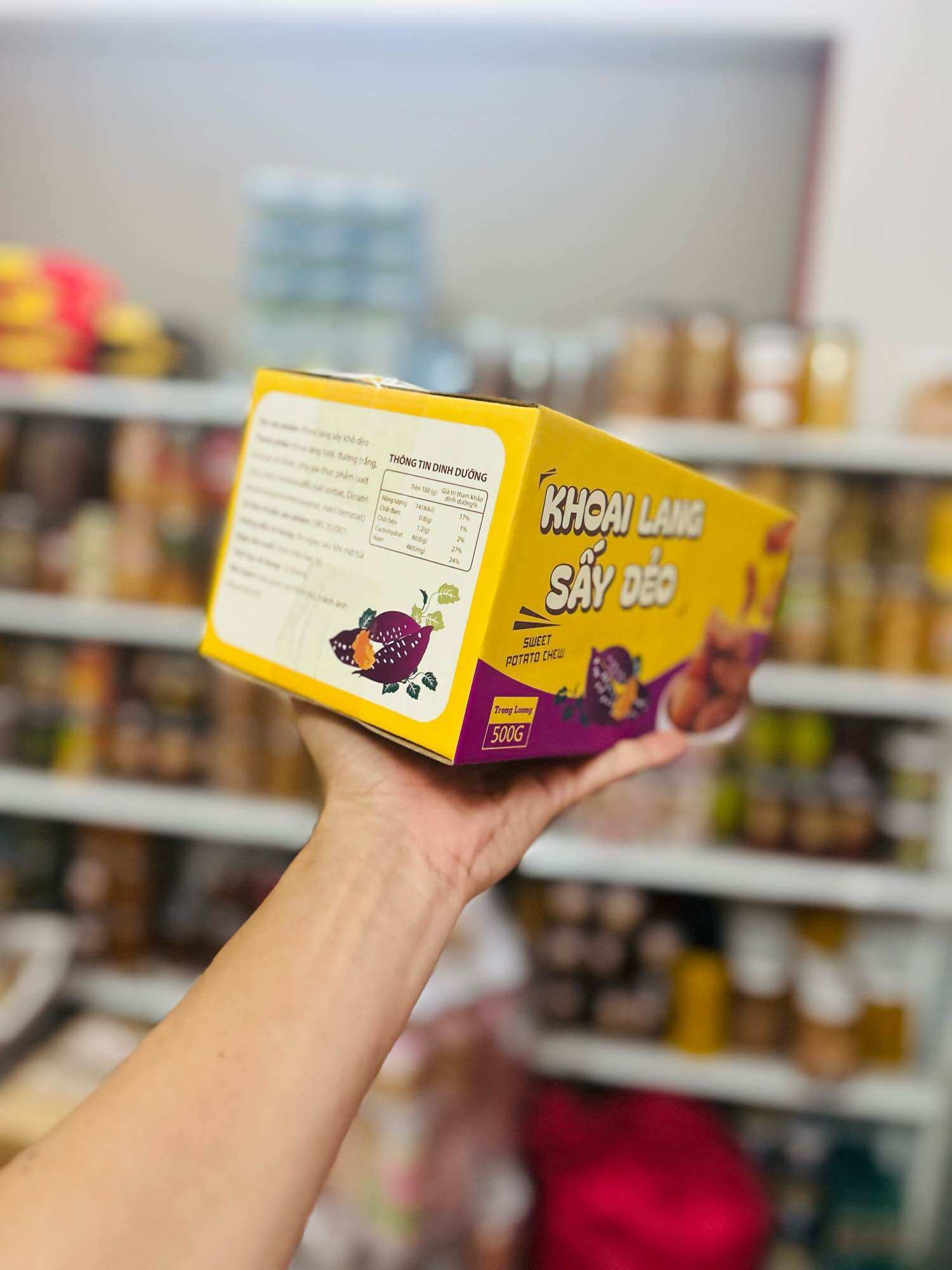 Khoai Mật/ Lang Tím Sấy Dẻo hộp 1kg
