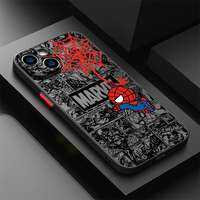 Marvel | Ốp Điện Thoại Hoạt Hình Marvel Spiderman Cho iPhone 17 Pro Max 14 11 13 Mini Air 15 XS XR 7 8 SE 12 16 Plus - Ốp Lưng Mềm Chống Sốc