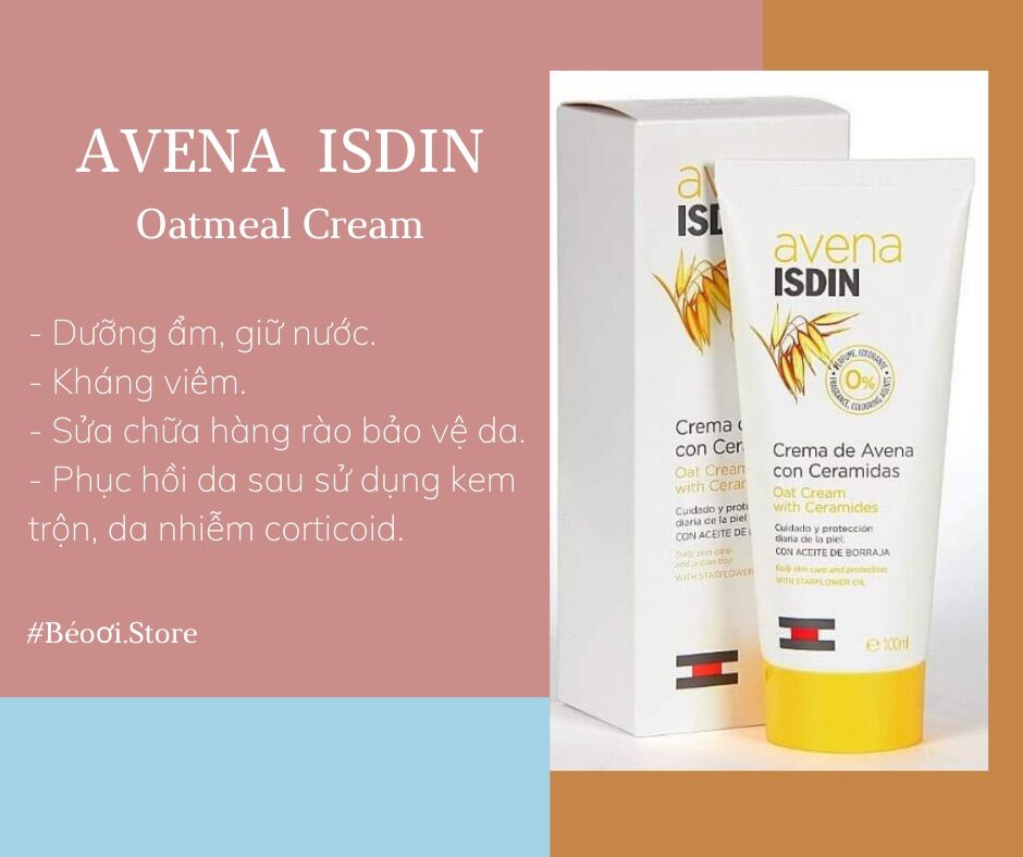 Isdin Avena - Kem Dưỡng Ẩm Phục Hồi Dịu Nhẹ