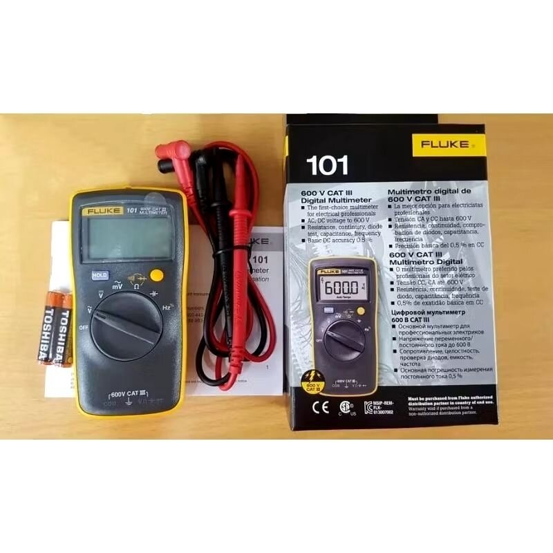 Fluke 101 đồng hồ vạn năng loại bỏ túi, đo điện áp, điện trở, tụ điện, tần số hàng chính hãng bảo hành 12 tháng