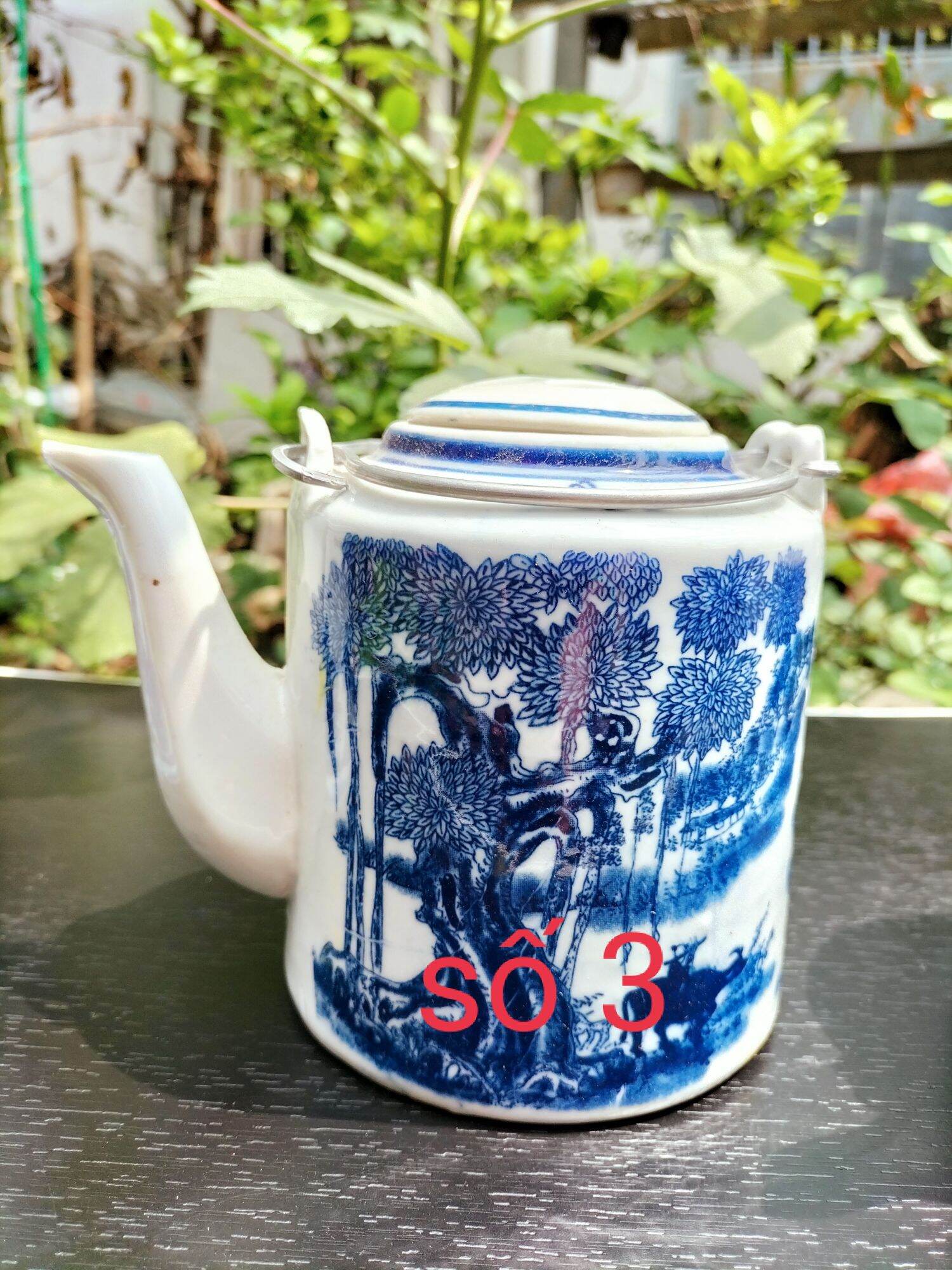 Ấm tích chế trà xưa, gốm Bát Tràng