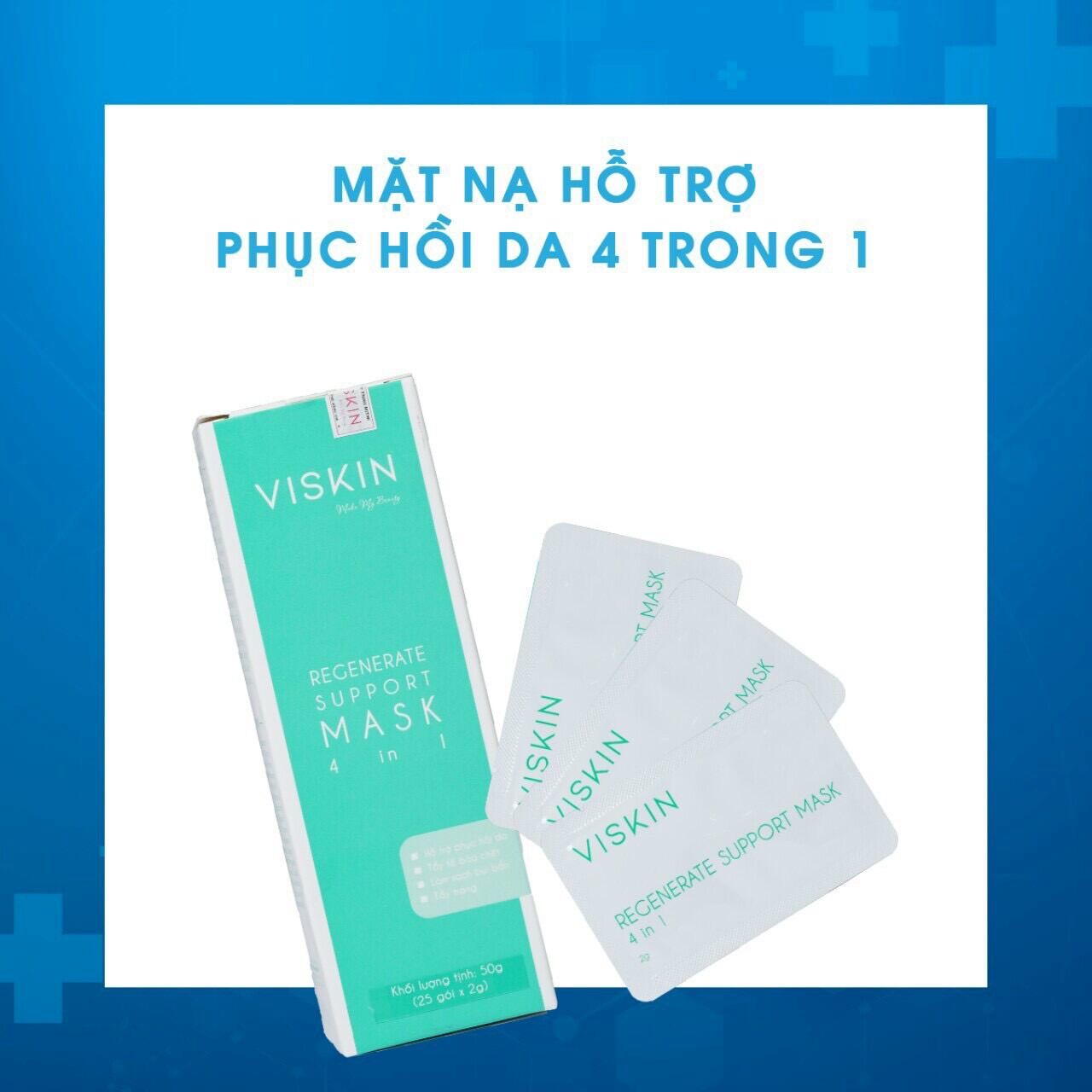 [ Chính Hãng] Mặt Nạ Hỗ Trợ Phục Hồi Da 4 Trong 1 Viskin