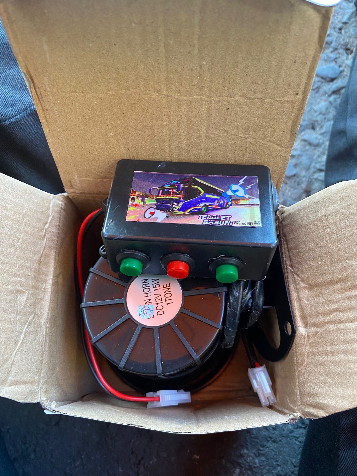 Kèn basuri điện 12v cho xe máy