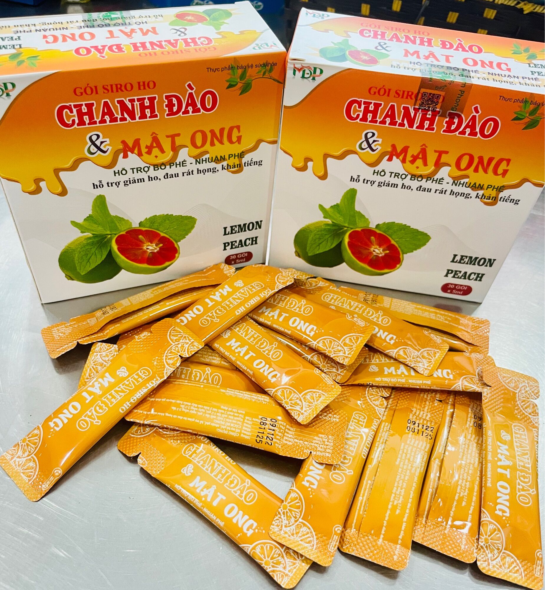 ✅ siro chanh đào mật ong - ho