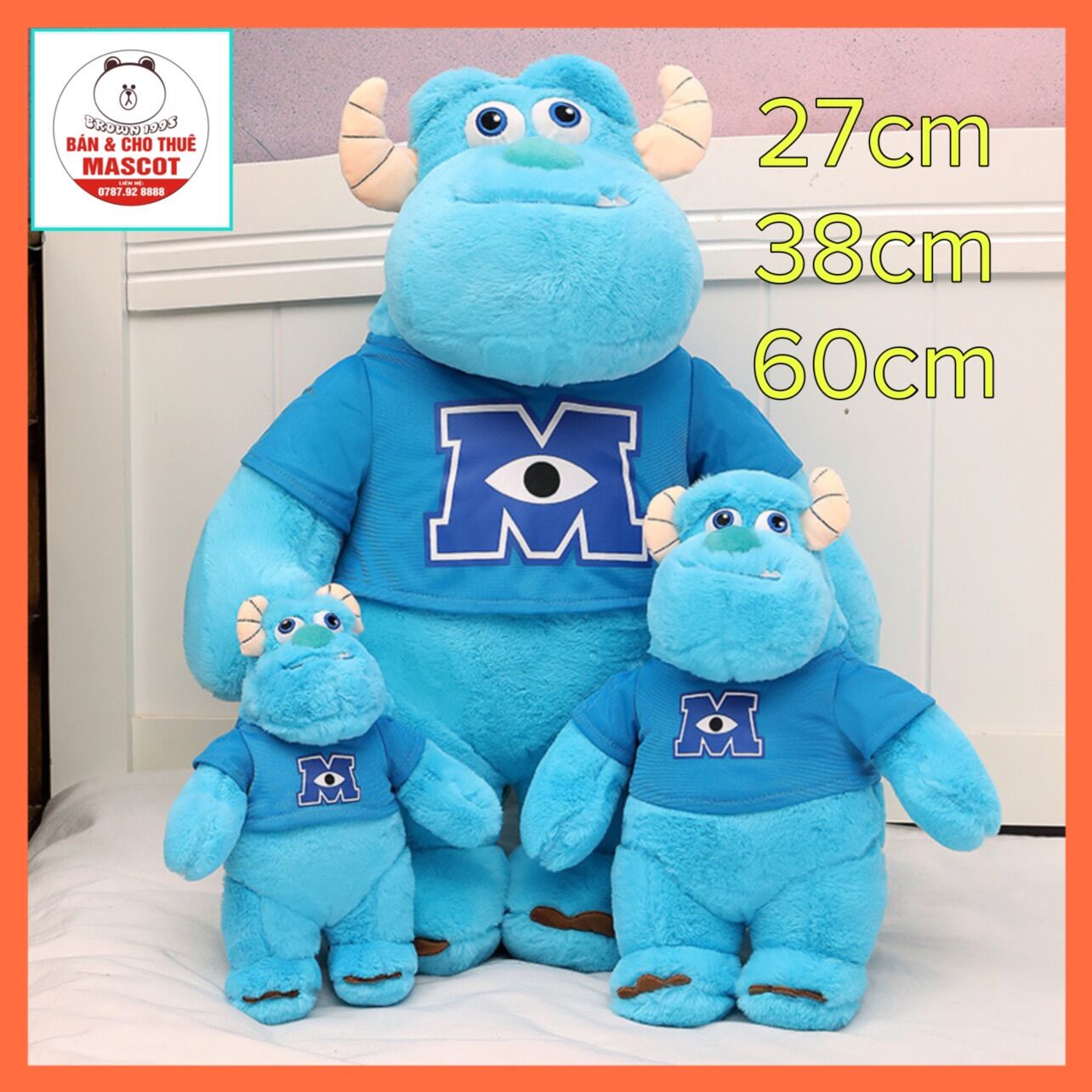 Thú nhồi bông sulley nhà máy quái vật disney