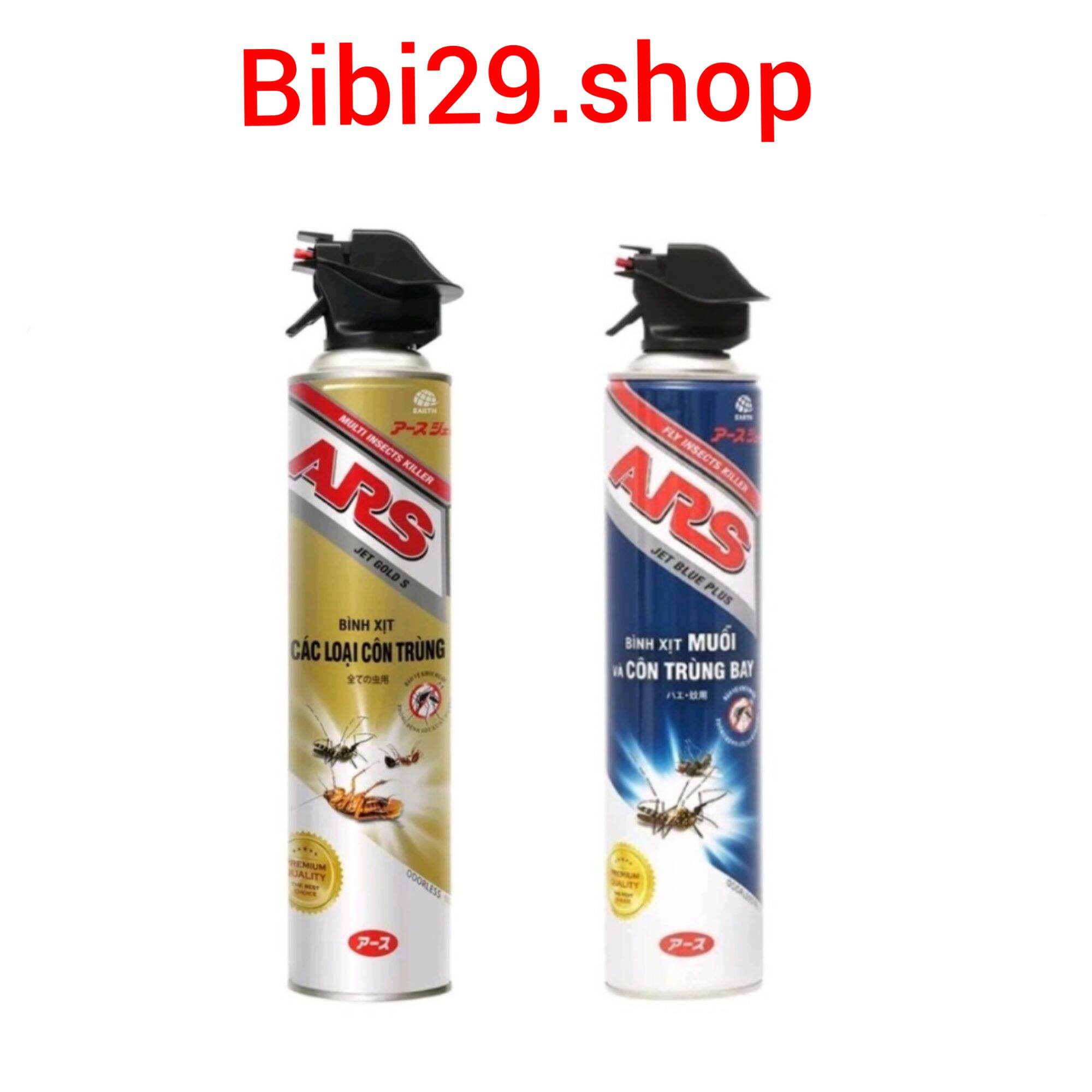 Bình xịt muỗi , côn trùng ars không mùi jet gold/ jet blue 600ml