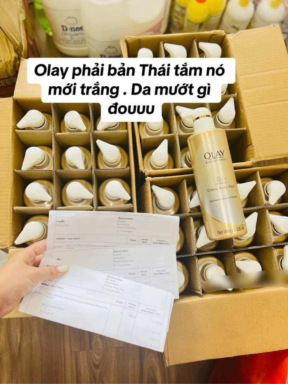 Sữa tắm B3 Olay retinol Thái Lan 500ml hàng chuẩn xịn