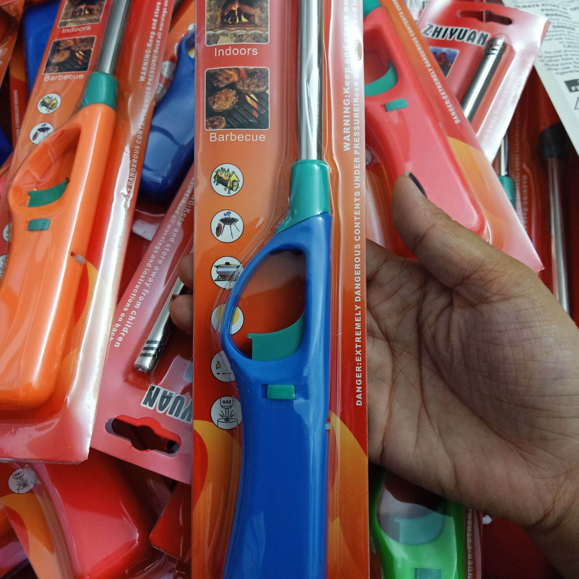 Đầu khò ga mini Đánh lửa tự động 915 xám . vàng.