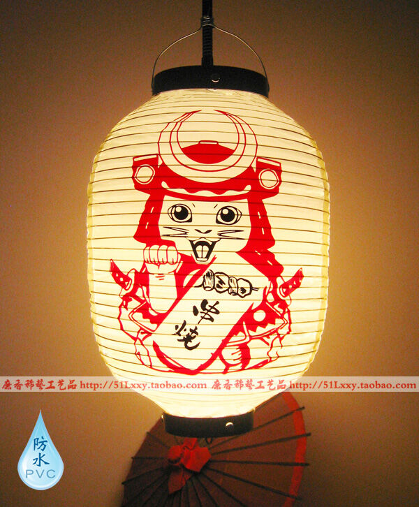 Cổ Điển Trung Quốc Hàn Quốc Nhật Bản Ngoài Trời Pvc Chống Thấm Nước Sushi Nấu Rượu Nhà Đèn Lồng Trang Trí Tùy Chỉnh Diy