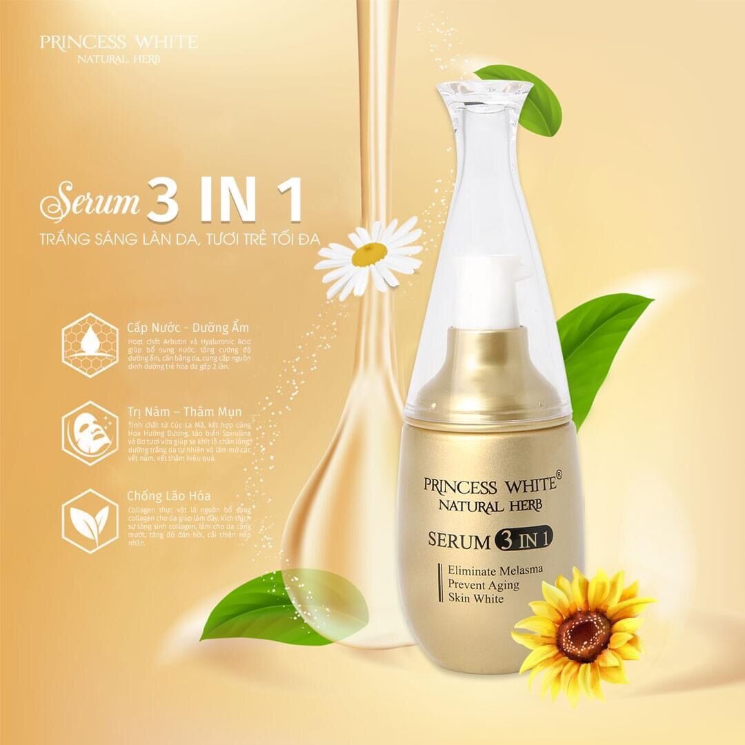 SERUM FACE 3IN 1 PRINCESS WHITE