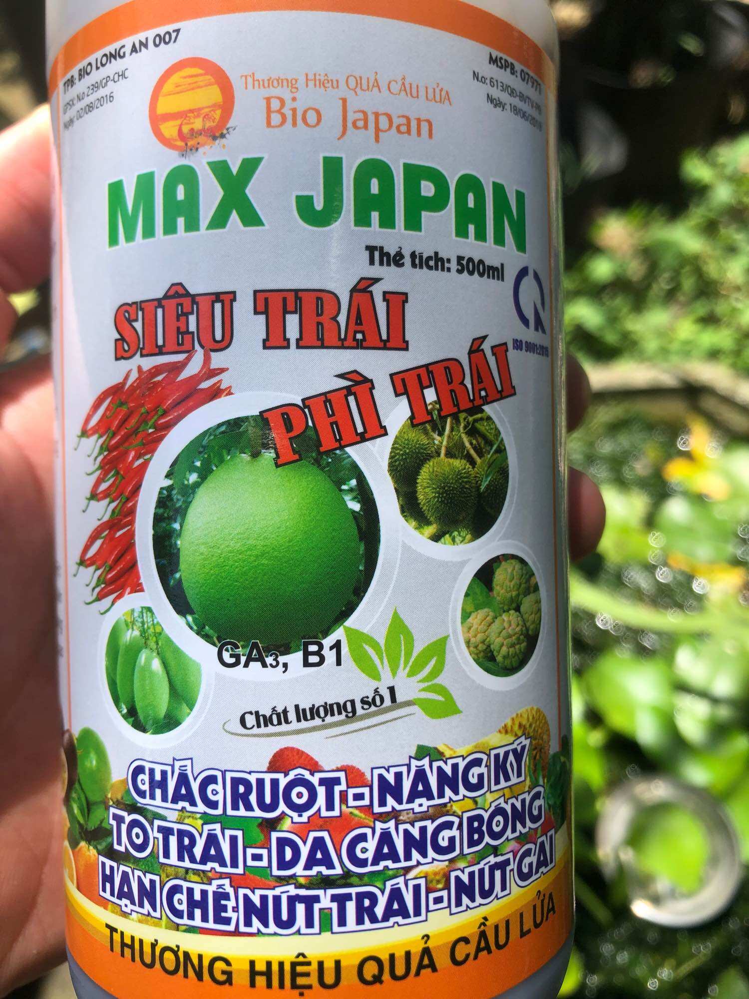 Phân bón lá Max Japan chai 500ml