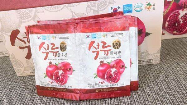 [Bổ sung collagen]  Nước lựu collagen Hàn Quốc 50ml x 30 gói, linglinhshop
