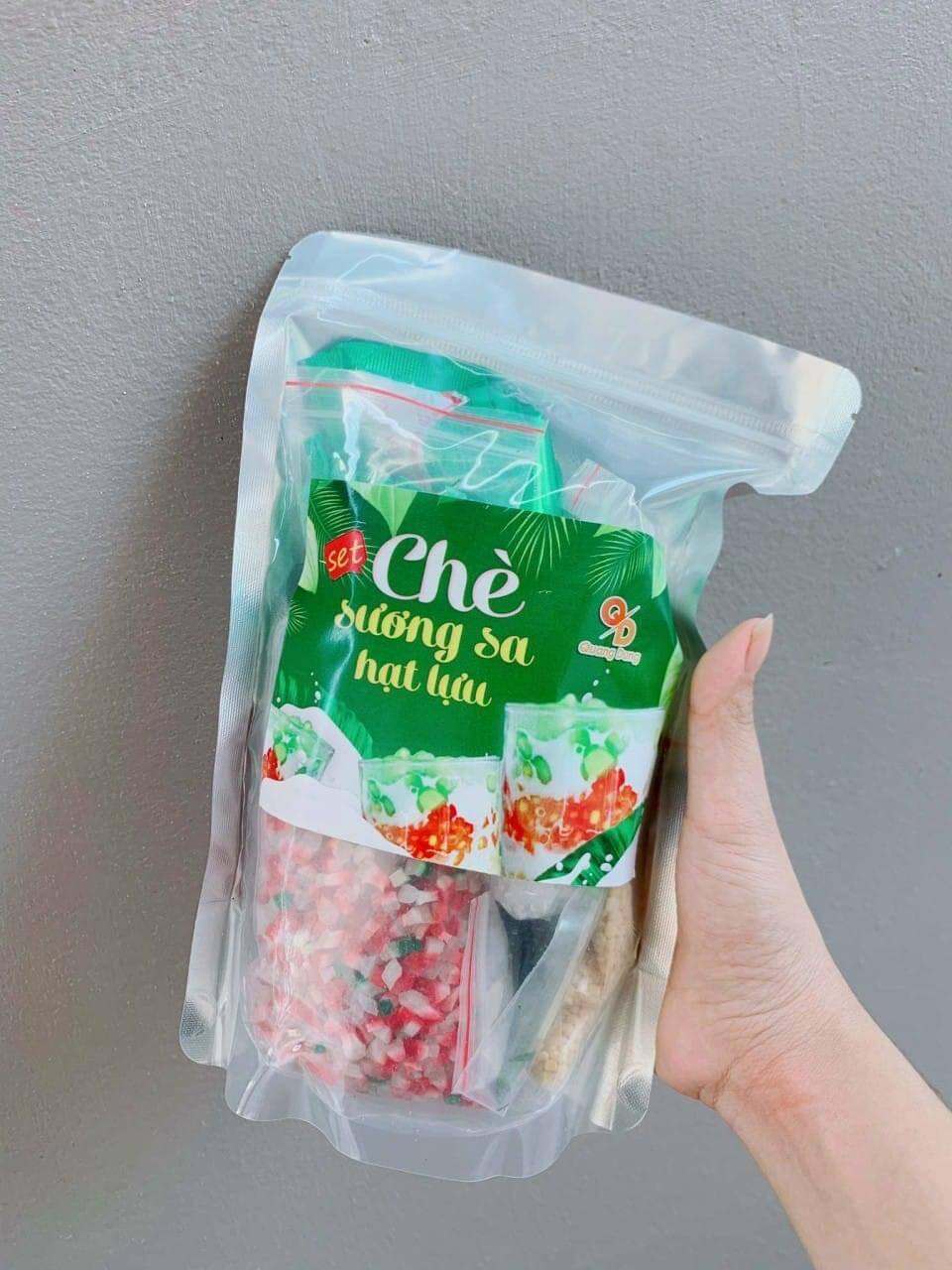 SET CHÈ SƯƠNG SA HẠT LỰU