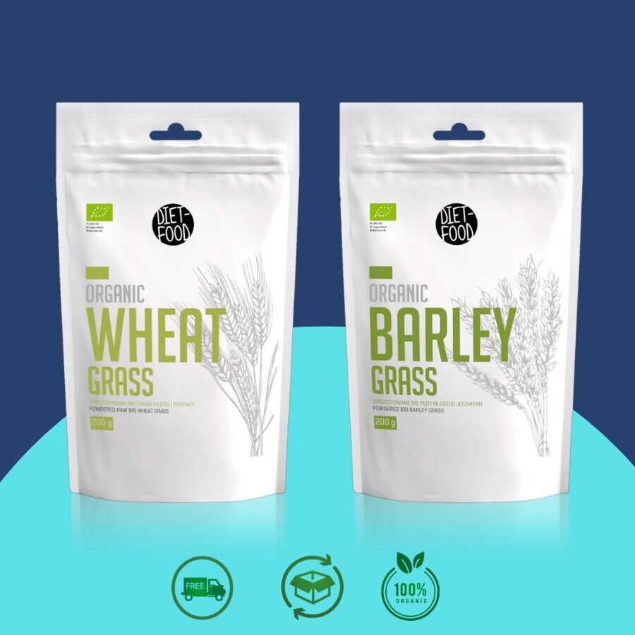 [Tách lẻ 50g] Bột cỏ lúa mì non hữu cơ Diet Food - Date 3/23