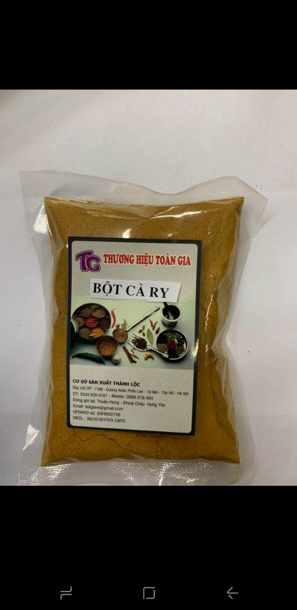Bột cà ry gói 100g