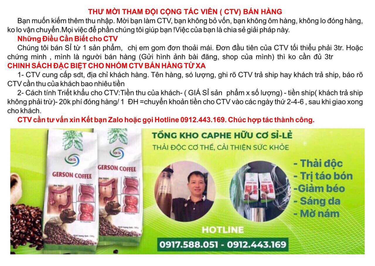 Caphe Hoà tan dạng gói - SIÊU TIỆN LỢI( 90 gói/ 90 lần Thải độc)