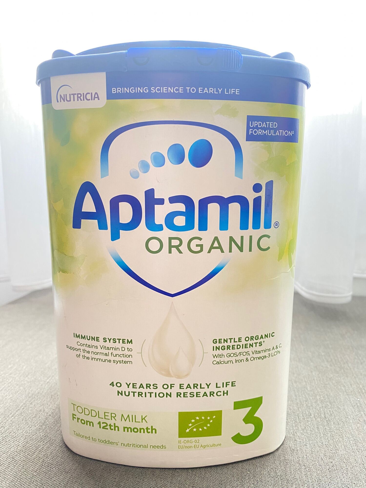 Sữa công thức hữu cơ Aptamil Organic nội địa Anh số 3 loại hộp giấy 800gr