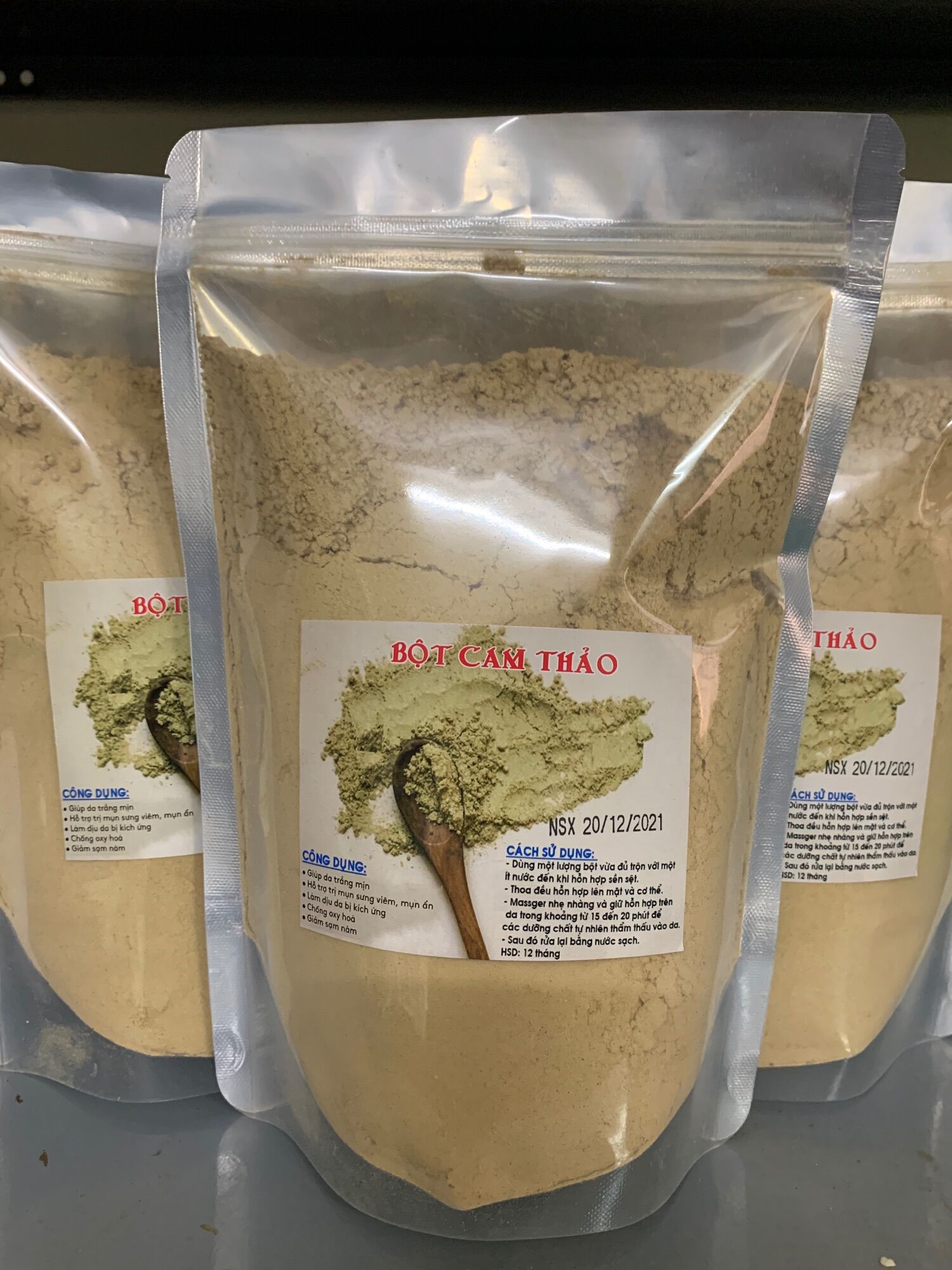 Bột cam thảo tắm trắng gói 500g
