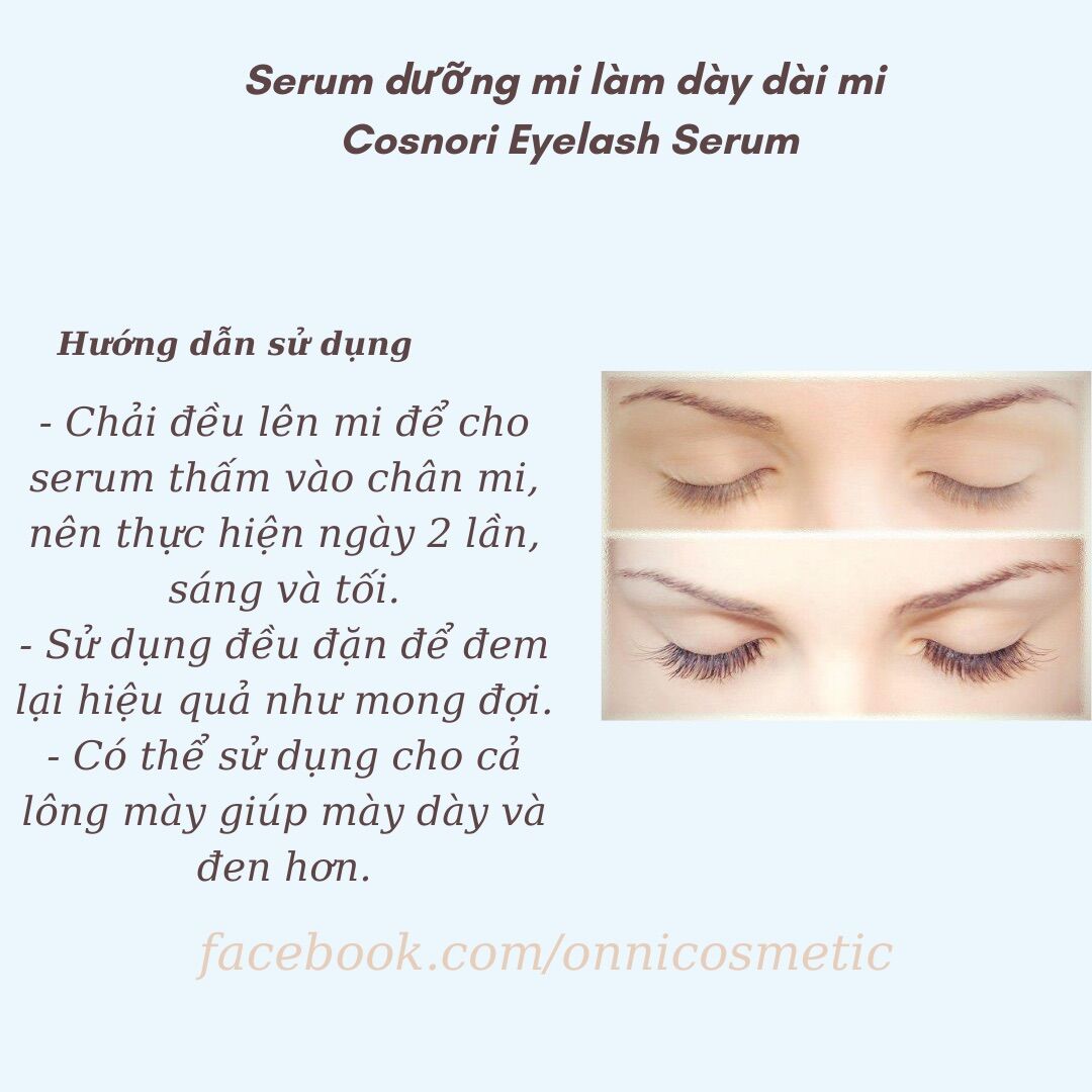 [HCM]Serum dưỡng dài mi Cosnori Long Active Eyelash 9g