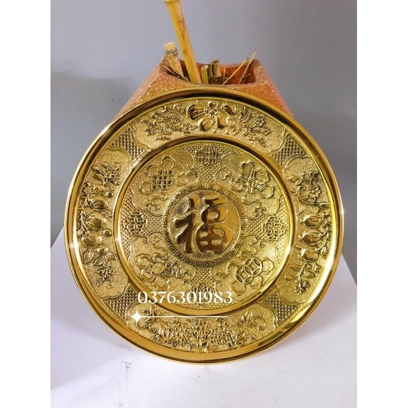 Mâm bồng mâm ngũ quả bằng đồng nguyên chất đường kính 20cm