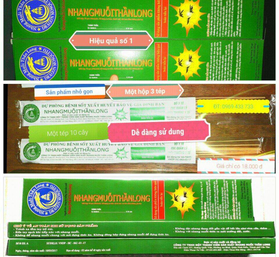 NHANG MUỖI THẦN LONG - HIỆU QUẢ SỐ 01