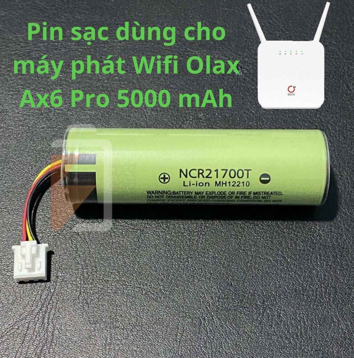 Pin sạc cho bộ phát wifi Olax Ax6 Pro 5000mAh Panasonic nội địa nhật