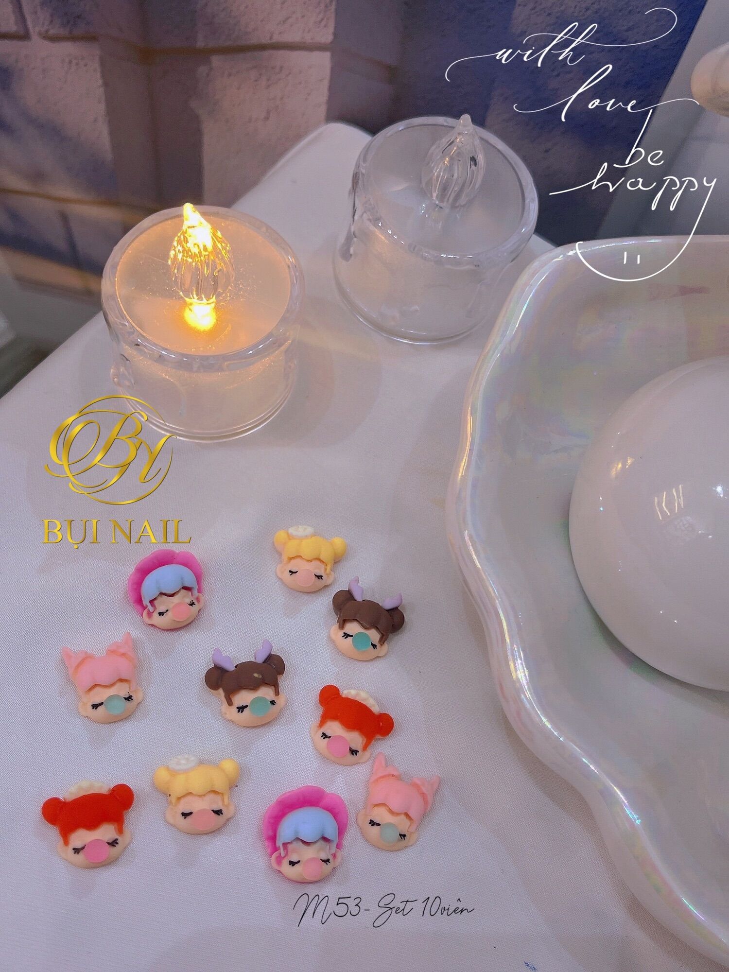 Charm cô gái m53 10viên