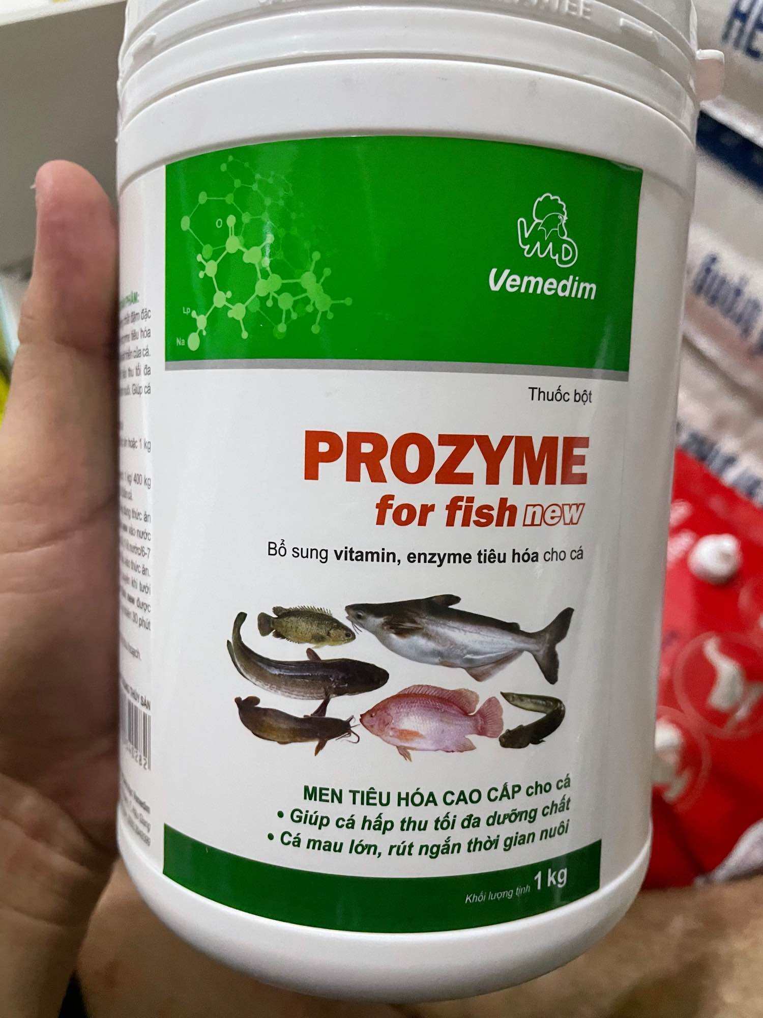 PROZYME FOR FISH NEW 1kg men tiêu hoá cho cá, tôm, ếch, lươn