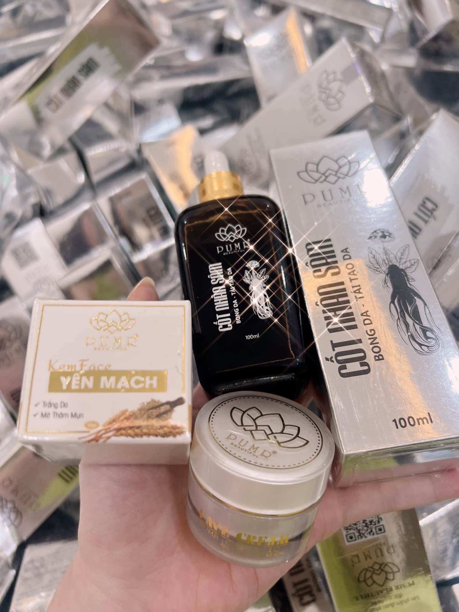 Cốt nhân sâm và face tối pumr 440k đang khuyến mãi
