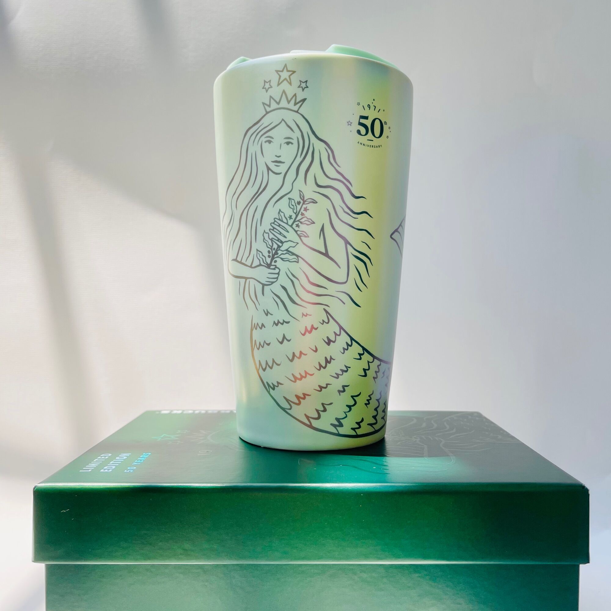 CỐC STARBUCKS MUG CERAMIC 50th ANNIVERSARY SIREN