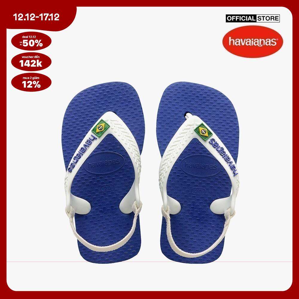 [GIÁ SỐC 12/12 + FLASH VOUCHER 20% + MUA 2 GIẢM 12% + FREESHIP|CHỈ 20H 11/12 - 12/12] HAVAIANAS - Sandal trẻ em Baby Brasil Logo 4140577-2711