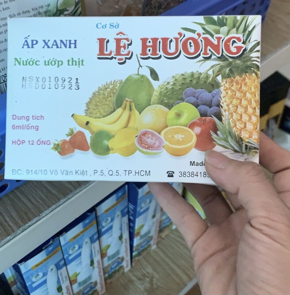 Ấp xanh Lệ Hương - Gia vị làm lạp xưởng - 12 Ống/Hộp