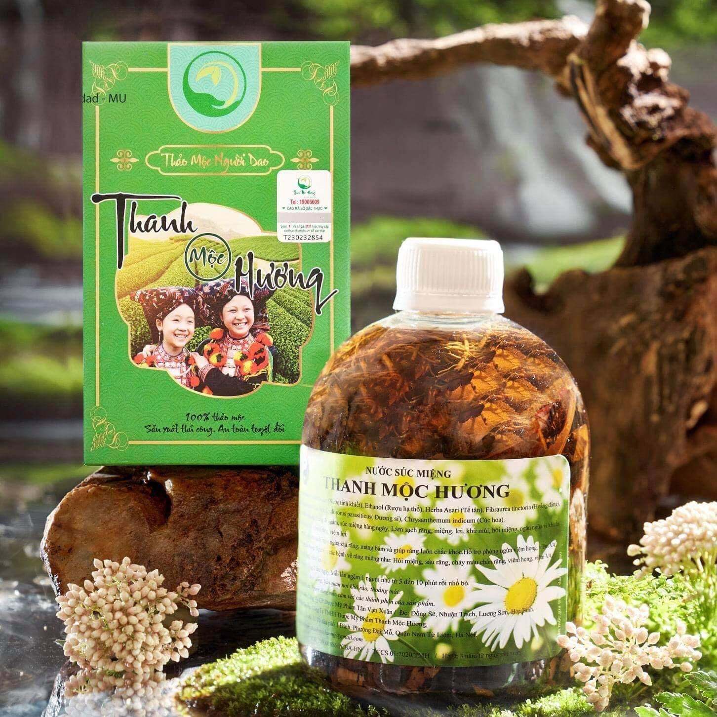 Nước súc miệng thảo dược thanh mộc hương