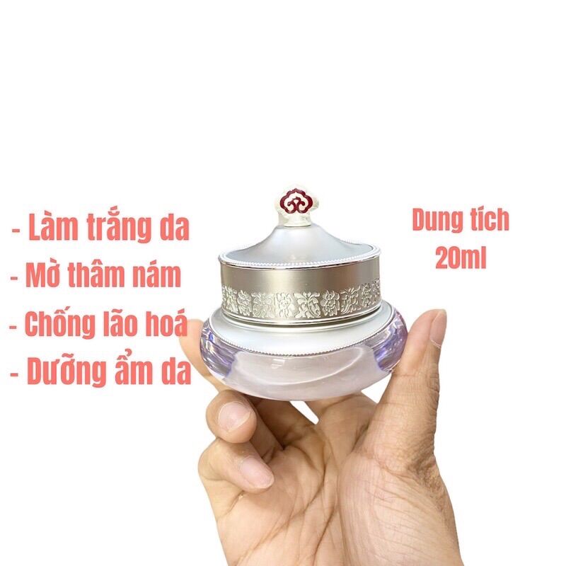 Kem dưỡng trắng da mờ thâm sạm nám tàn nhang Whoo trắng 20ml tách set